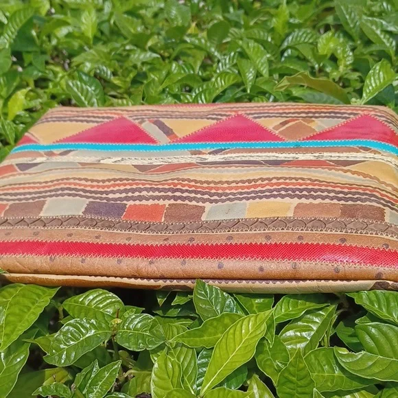 Vintage Patchwork Envelope or crossbody hanbag - Picture 2 of 9